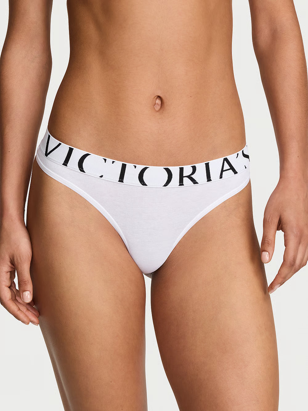 Victoria's Secret Exploded Logo Cotton Thong stringi