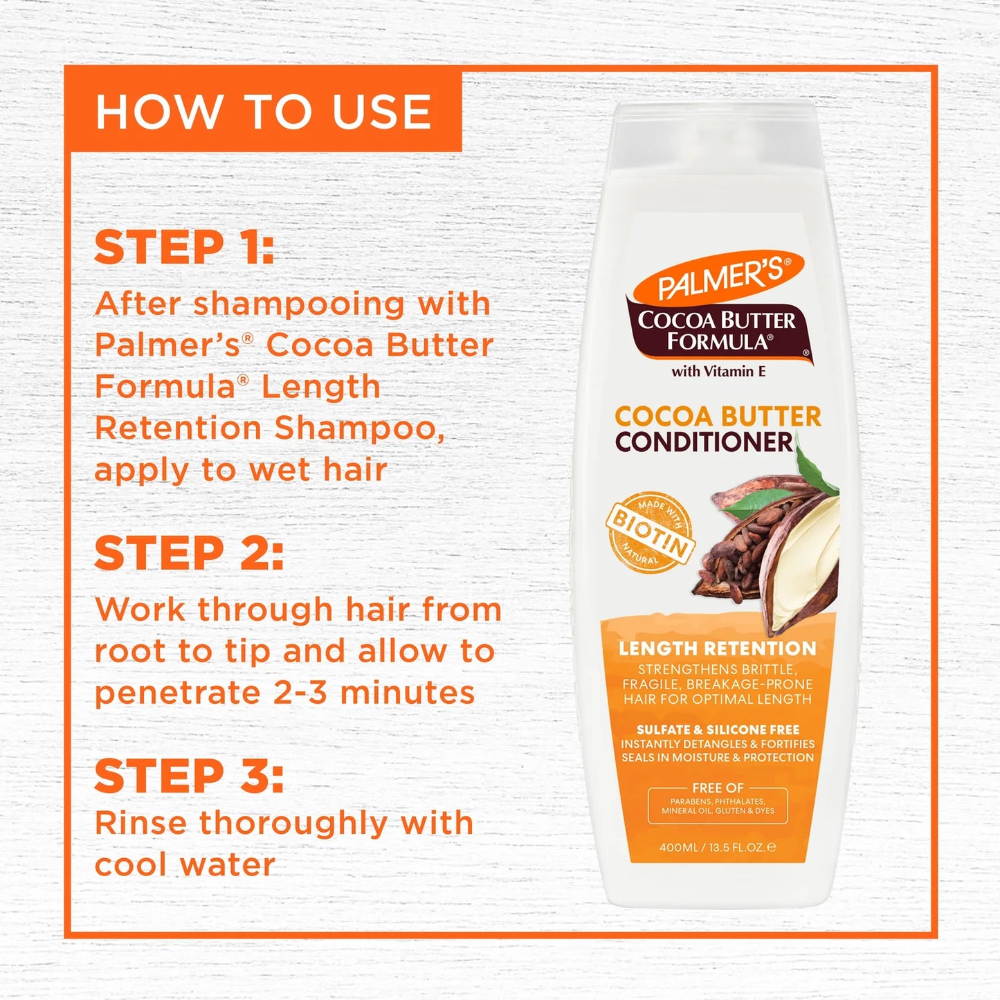 Palmer's Cocoa Butter length retention kondicionieris