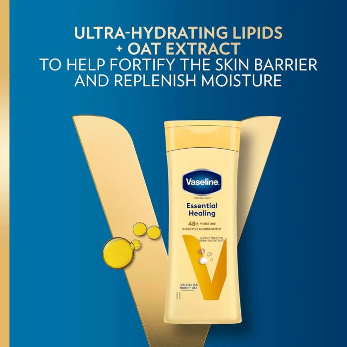 Vaseline Intensive Care Essential Healing Body Milk ķermeņa pieniņš