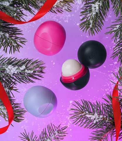 EOS Naughty or Nice Lip Balm Sphere 3-Pack - lip balm set