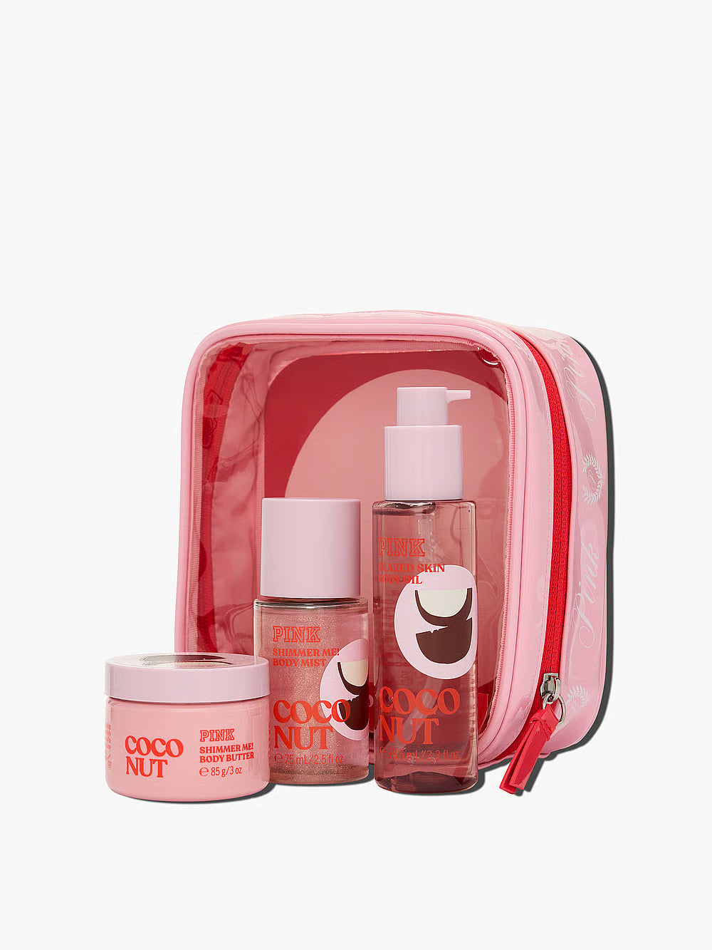 Victoria’s Secret „PINK“ Let's Glow Away švytėjimo kelioninis rinkinys