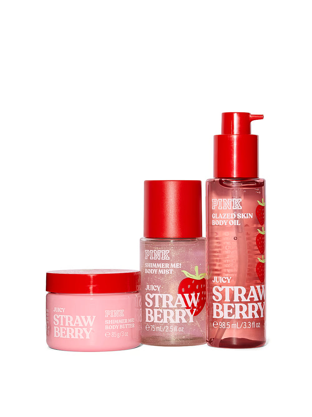 Victoria’s Secret „PINK“ Let's Glow Away švytėjimo kelioninis rinkinys