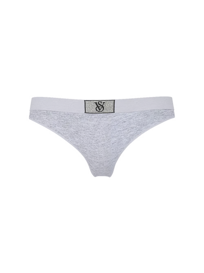 Victoria's Secret Logo Cotton Shine Patch Thong stringi