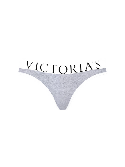 Victoria's Secret Exploded Logo medvilniniai stringai