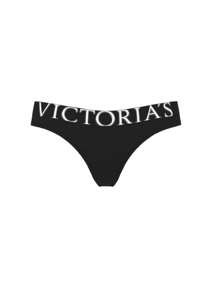 Victoria's Secret Exploded Logo Cotton Thong stringi