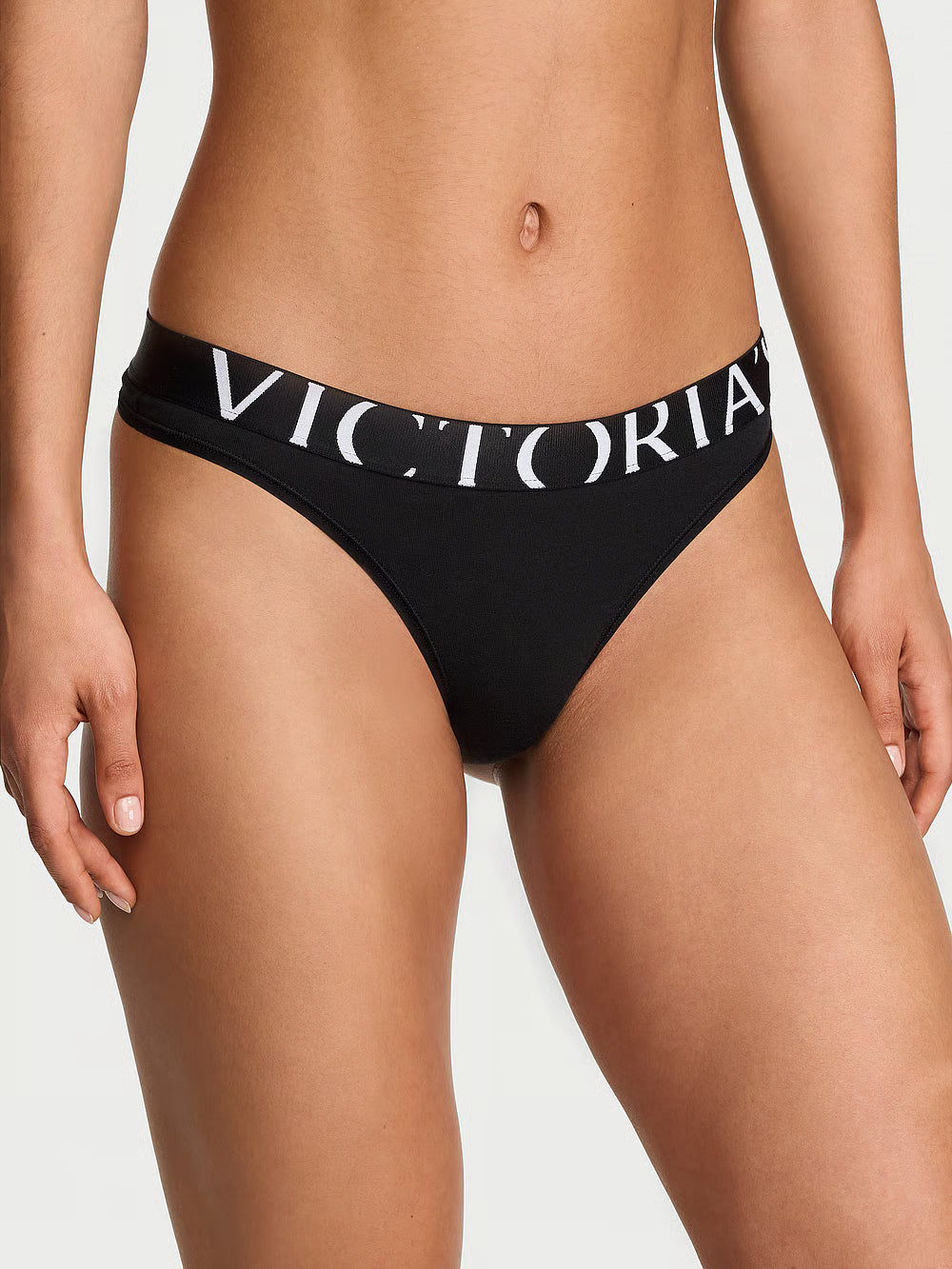 Victoria's Secret Exploded Logo Cotton Thong stringi