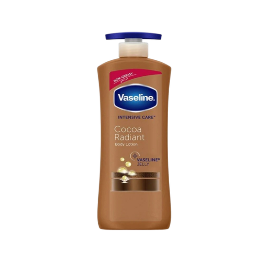 Vaseline Body Lotion Cocoa Radiant losjons 600ml ar pumpīti