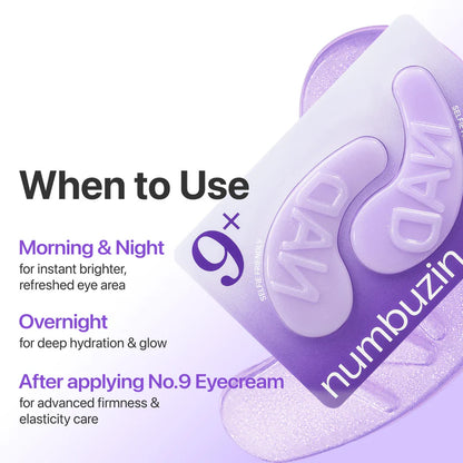 Numbuzin No.9 NAD+ Collagen Under Eye Patches - 5 pāri