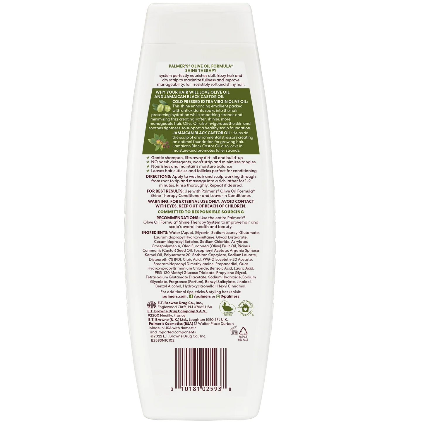 Palmer's Olive Oil shine therapy šampūns