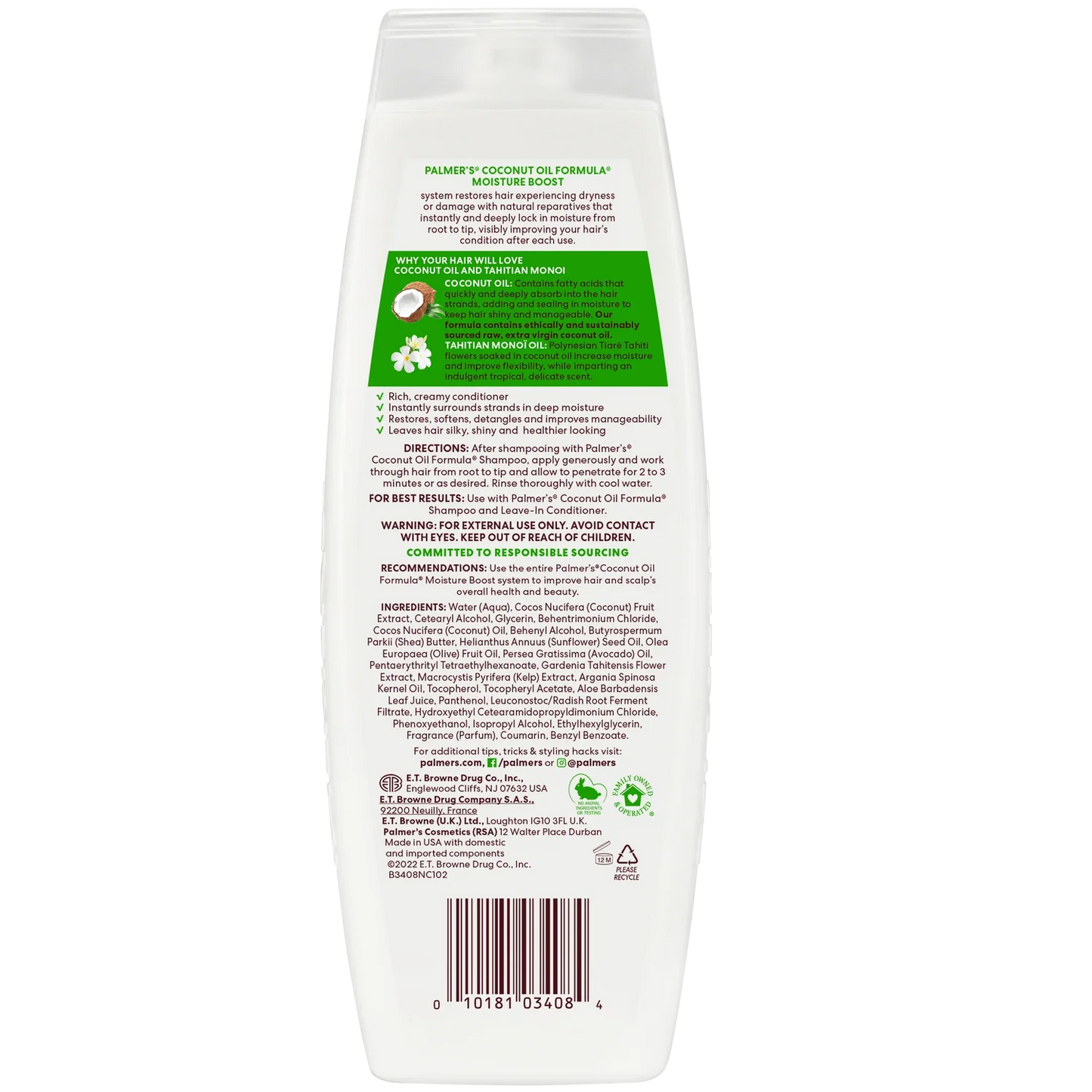 Palmer's Coconut Oil moisture boost kondicionieris