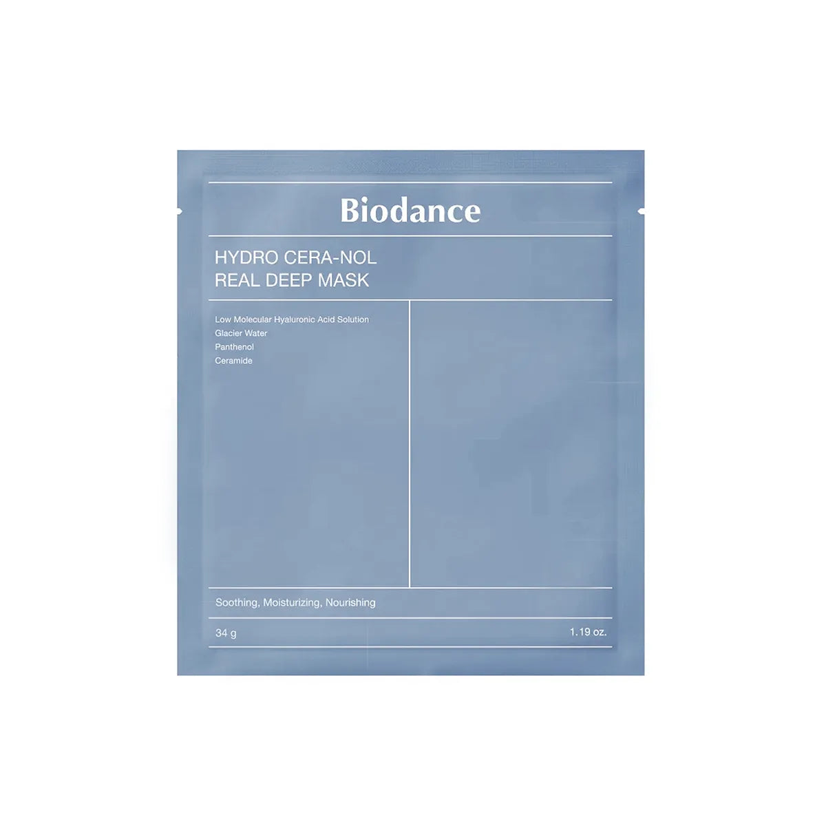 Biodance Hydro Cera-nol Real Deep Mask intensyviai drėkinanti hidrogelinė veido kaukė