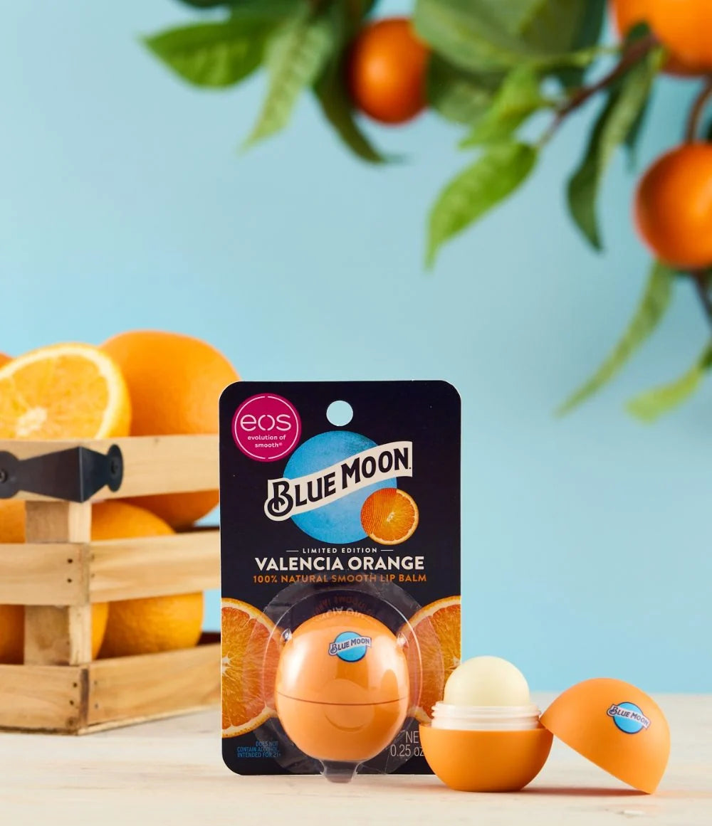 EOS Valencia Orange Blue Moon Lip Balm