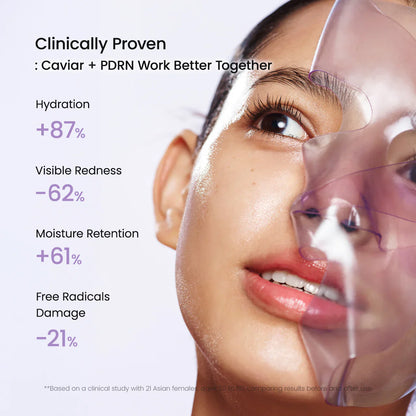 Biodance Rejuvenating Caviar PDRN Real Deep Mask hidrogēla sejas maska