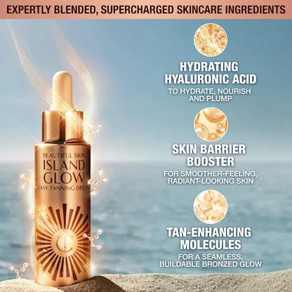 SKIN ISLAND GLOW paštonējošie pilieni ( 2 toņi ) – Charlotte Tilbury