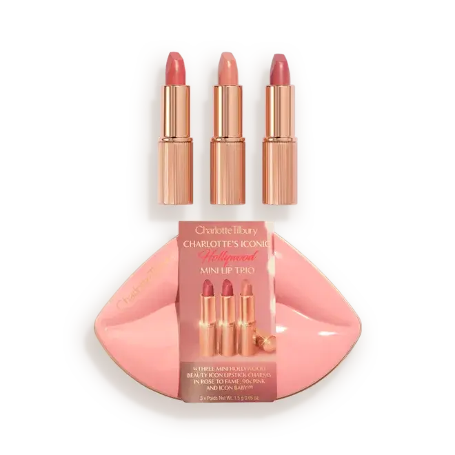 HOLLYWOOD ICONIC mini lūpu trio – Charlotte Tilbury