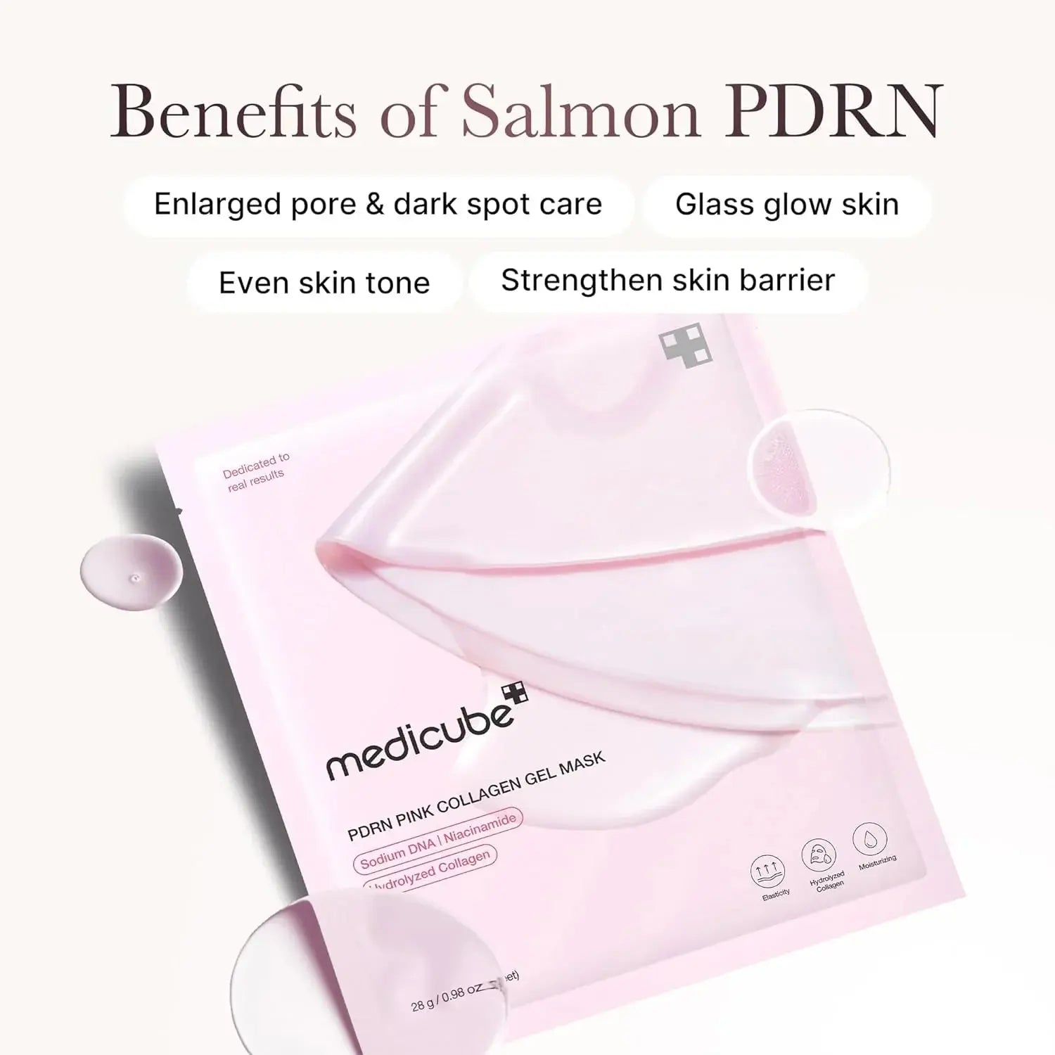 Medicube PDRN Pink Collagen hidrogēla maska