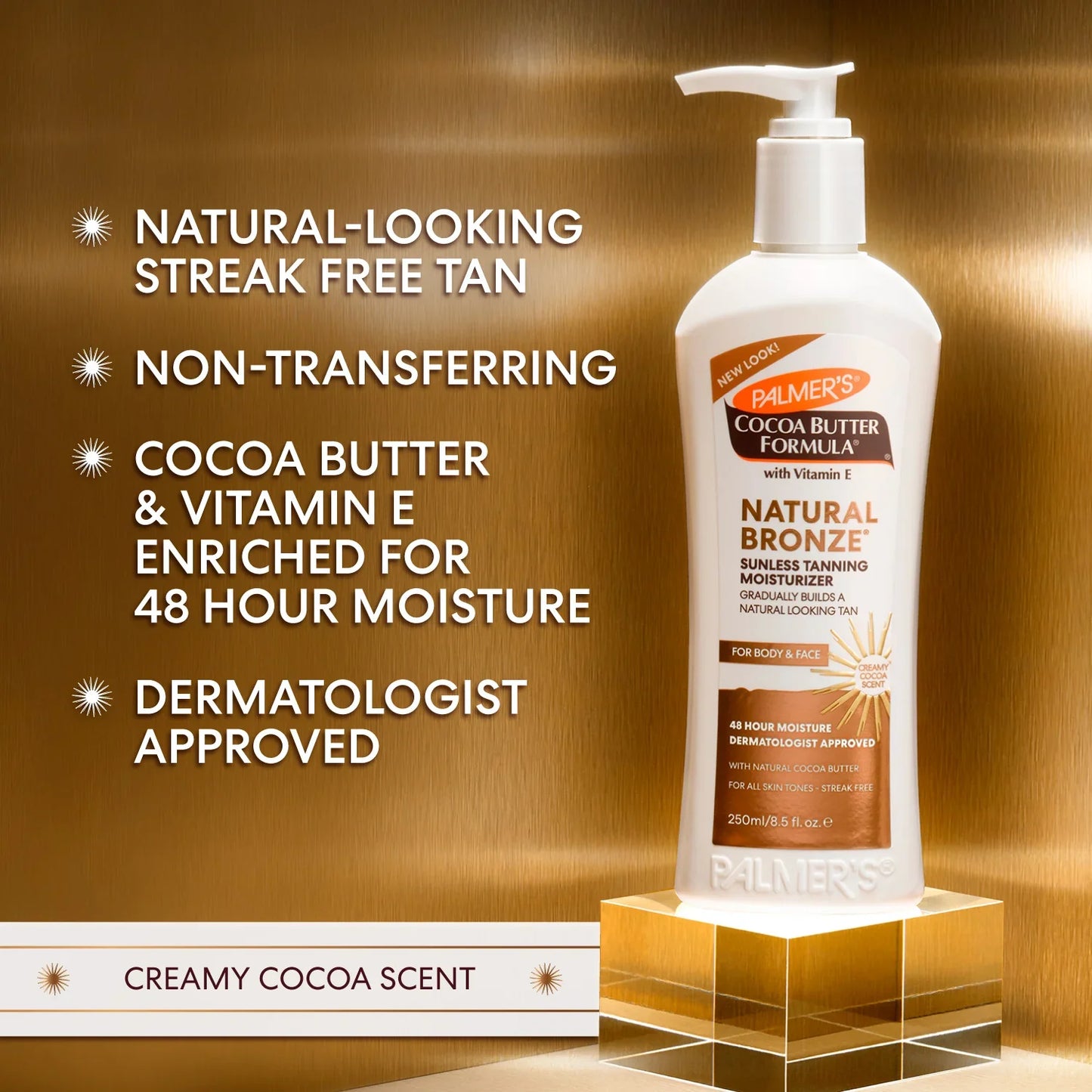Palmer's Natural Bronze savaiminio įdegio drėkinamasis losjonas