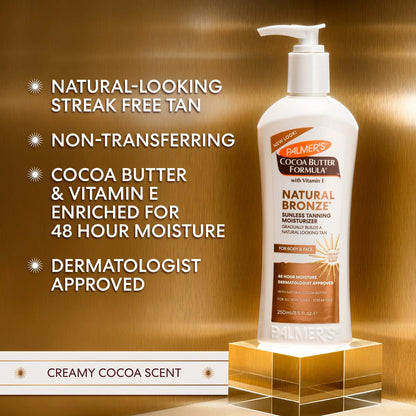 Palmer's Natural Bronze savaiminio įdegio drėkinamasis losjonas