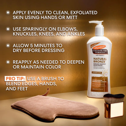 Palmer's Natural Bronze savaiminio įdegio drėkinamasis losjonas