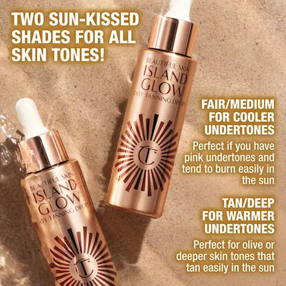 SKIN ISLAND GLOW paštonējošie pilieni ( 2 toņi ) – Charlotte Tilbury