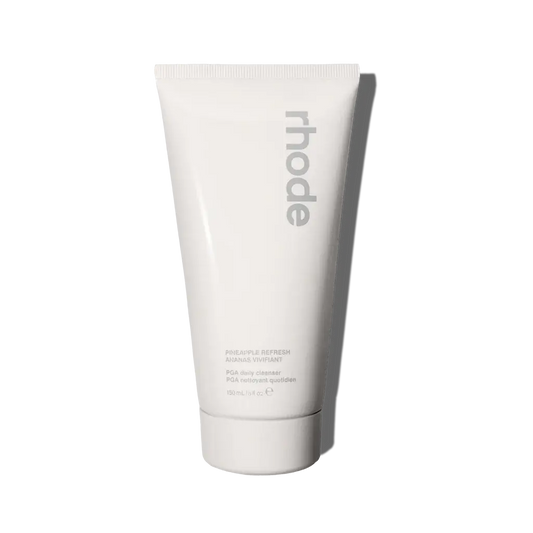 Pineapple Refresh PGA gentle daily facial cleanser by Rhode - balm-foam texture with pineapple extract for deep cleansing without drying sensitive skin