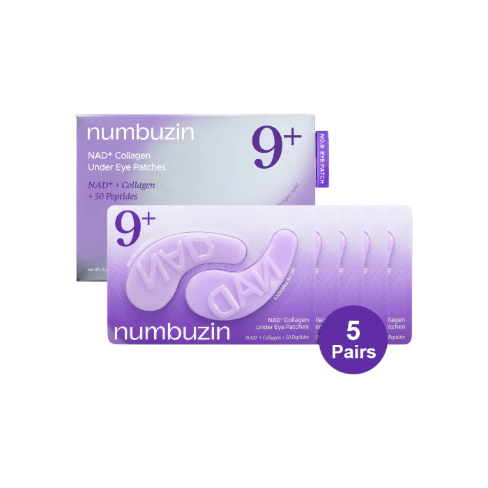 Numbuzin No.9 NAD+ Collagen Under Eye Patches - 5 pāri