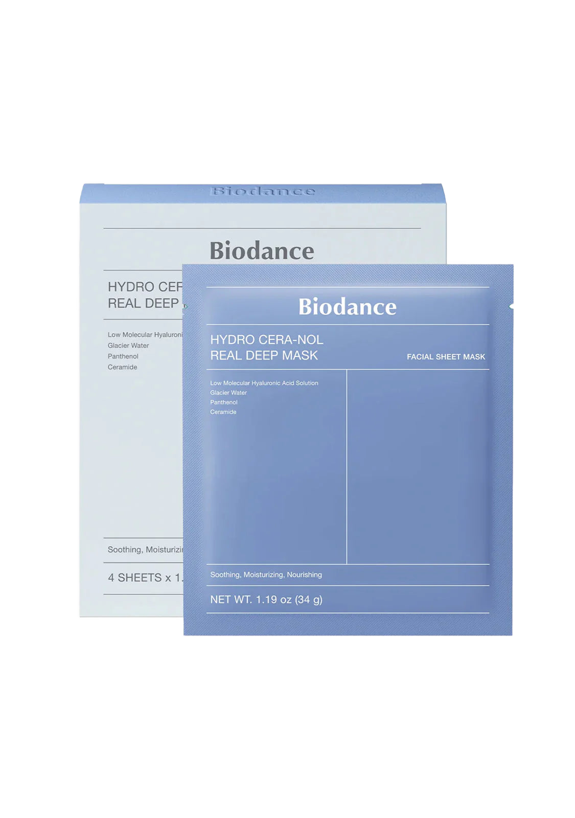 Biodance Hydro Cera-nol Real Deep Mask intensīvi mitrinoša hidrogēla sejas maska