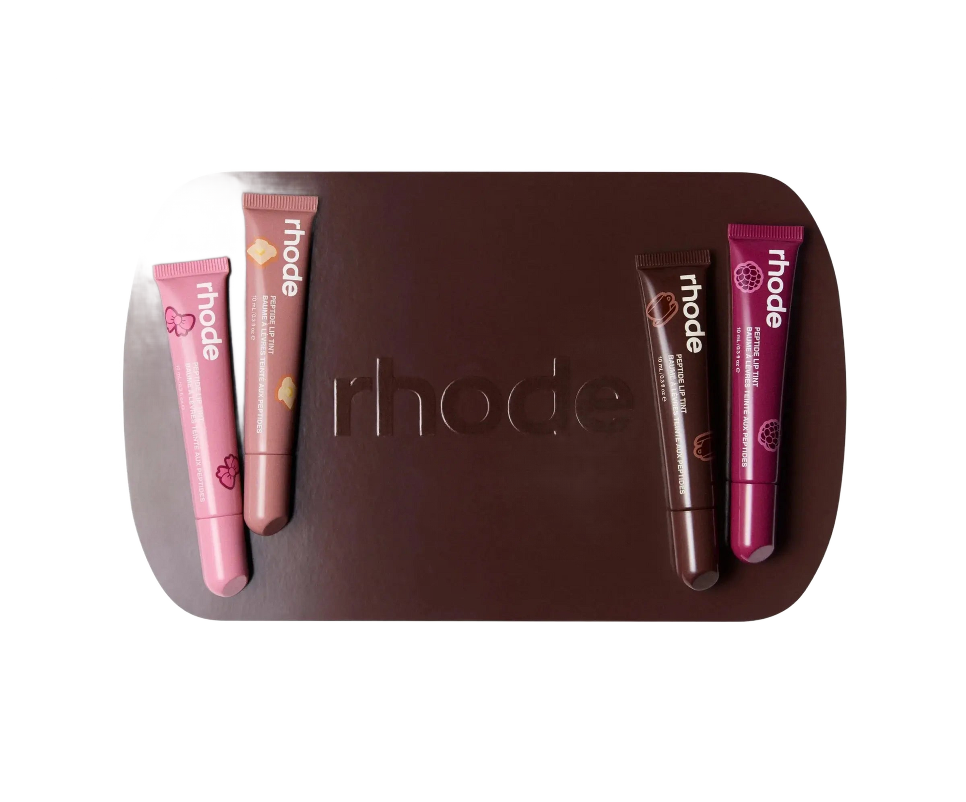 The scented peptide lip tint set – Rhode