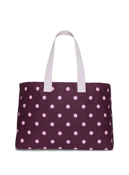 Victoria’s Secret PINK Canvas Polka Dot Tote Bag & Wristlet Pouch Set