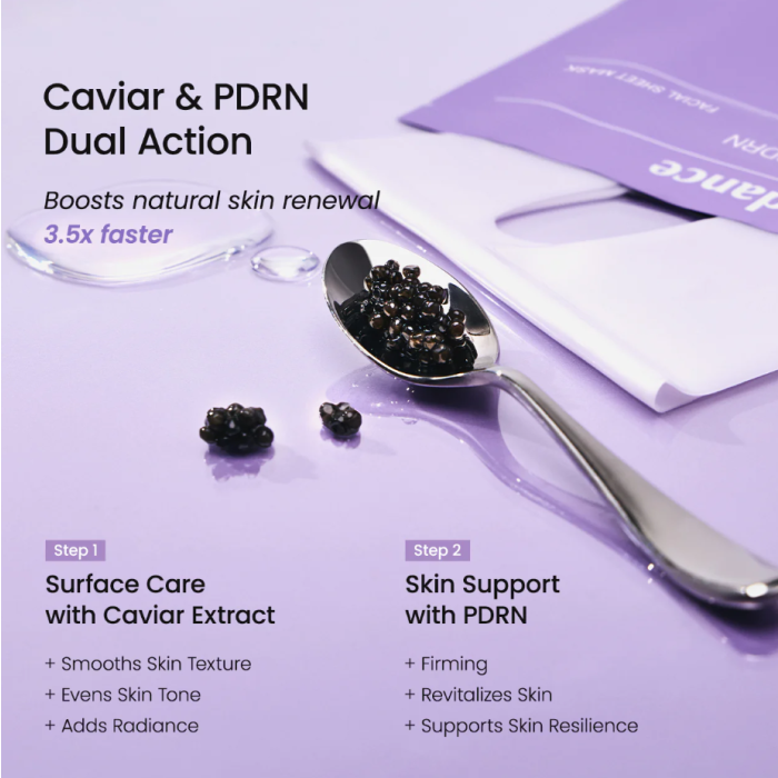 Biodance Rejuvenating Caviar PDRN Real Deep Mask hidrogēla sejas maska