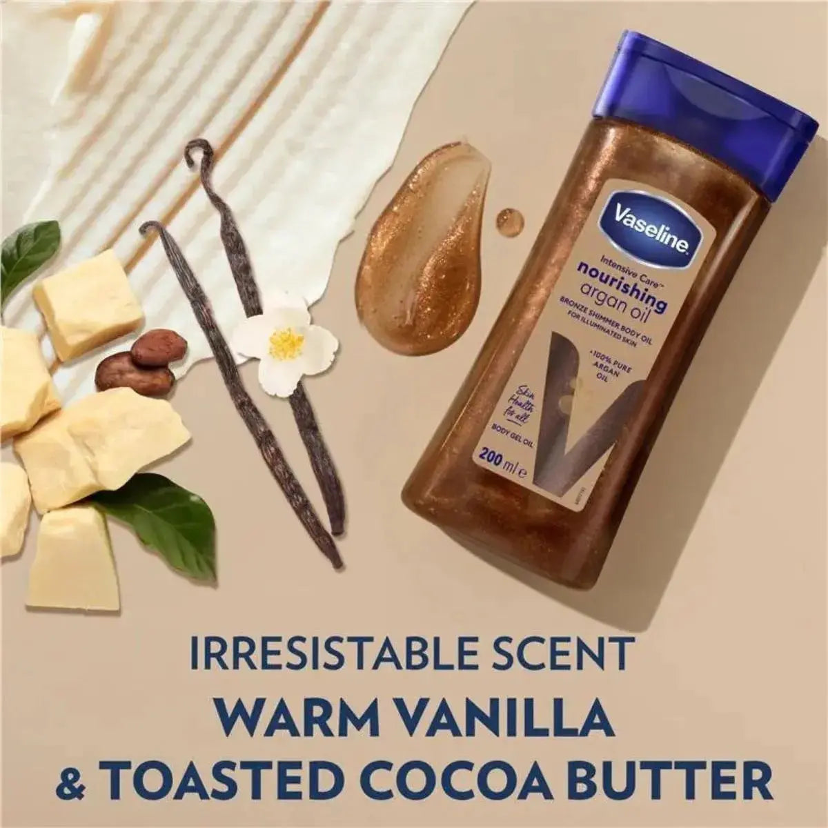 Vaseline Argan Shimmer Body Oil 200 ml